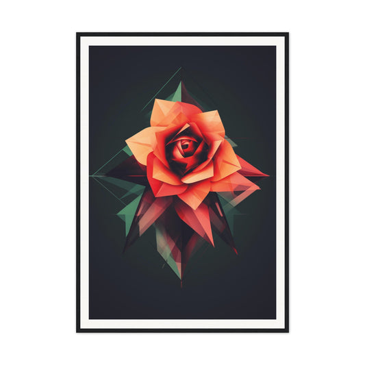 Abstract Rose 3 - Premium Framed Poster - #wall_art_masterpiece#