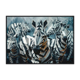 Origami Zebras - Premium Framed Poster - #wall_art_masterpiece#