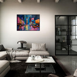 Abstract Art: New York City - Premium Framed Poster - #wall_art_masterpiece#