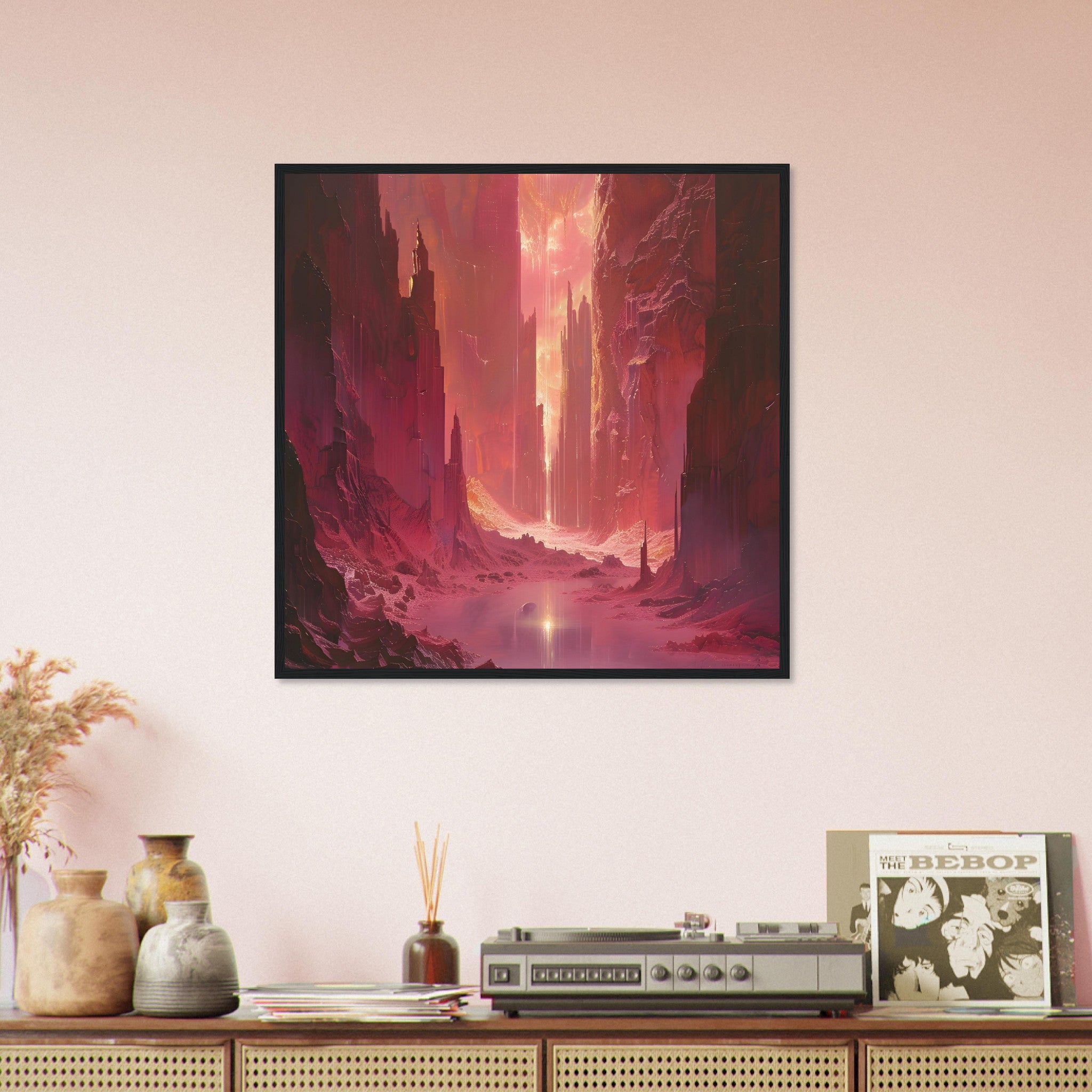 Surreal Art: Ethereal Expeditions 01 - Premium Framed Poster - #wall_art_masterpiece#