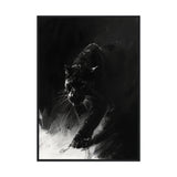 Black Panther Shadow Art - Premium Framed Poster - #wall_art_masterpiece#