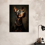 Renaissance - Inspired Doberman Portrait - Premium Framed Poster - #wall_art_masterpiece#