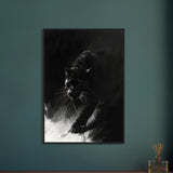 Black Panther Shadow Art - Premium Framed Poster - #wall_art_masterpiece#