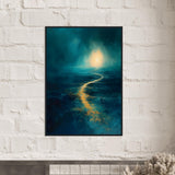 Surreal Art: A light In The Distance - Wanderlust Series 01 - Premium Framed Poster - #wall_art_masterpiece#