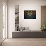 Nocturnal: Owl In Your Dreams - A Bird and The Sun - Premium Framed Poster - #wall_art_masterpiece#