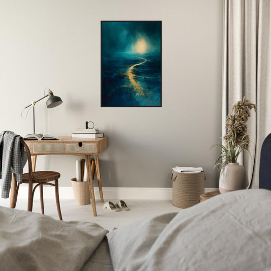 Surreal Art: A light In The Distance - Wanderlust Series 01 - Premium Framed Poster - #wall_art_masterpiece#