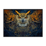 Nocturnal: Owl In Your Dreams - A Bird and The Sun - Premium Framed Poster - #wall_art_masterpiece#