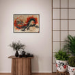 Japan Inspired: A Fiery Dragon - Premium Framed Poster - #wall_art_masterpiece#